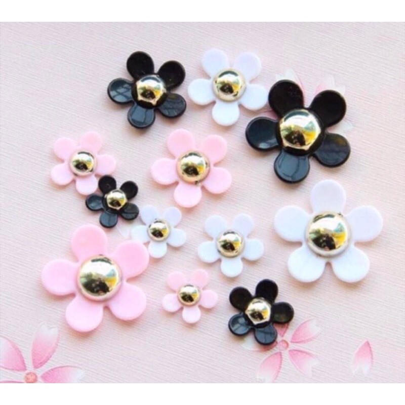 Flower Resin jibbitz high quality with tag and logo | Shopee Philippines