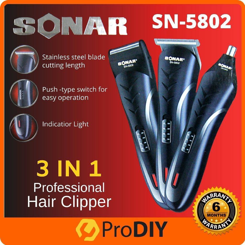 sonar professional hair clippers sn 5802