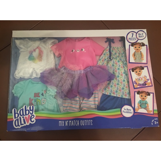 baby alive mix and match outfits