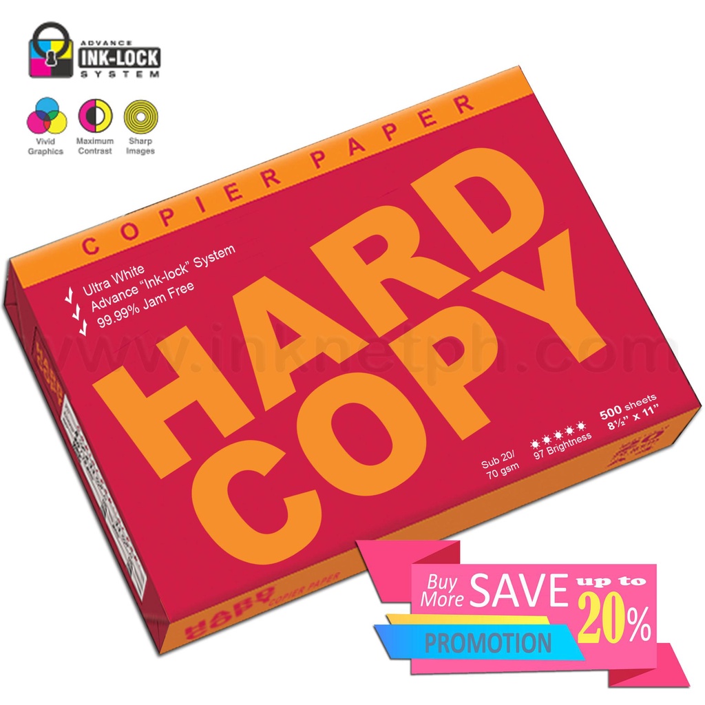 Hard Copy Copier Bond Paper Long A4 Short Sub20 70gsm Ultra White Long