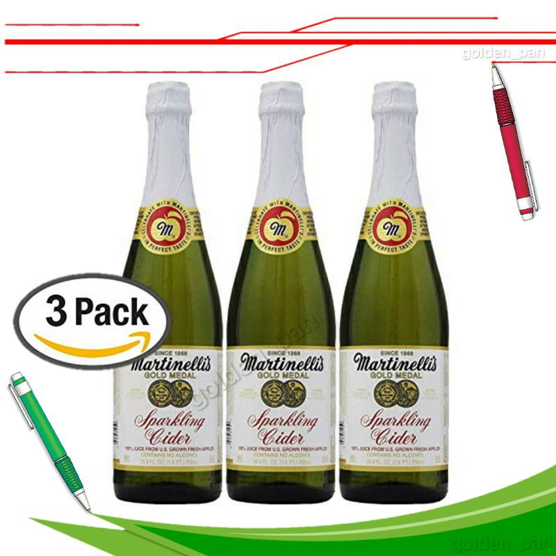 3 Pack Martinelli S Sparkling Apple Cider Drink 750ml Shopee Philippines