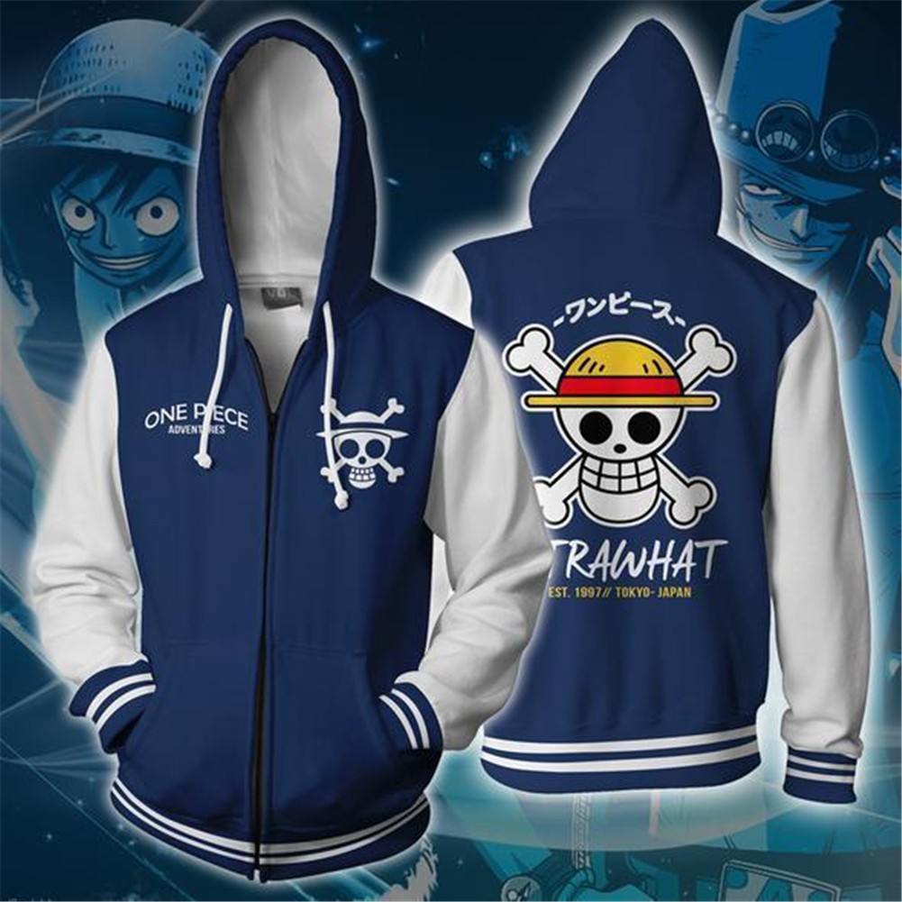 One Piece Hoodie Monkey D Luffy Jacket 3d Print Unisex Casual Hooded Sweater Shopee Philippines