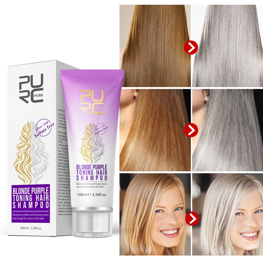 Purple Shampoo For Blonde Hair Blonde Shampoo Eliminates Brassy Yellow Tones Shopee Philippines