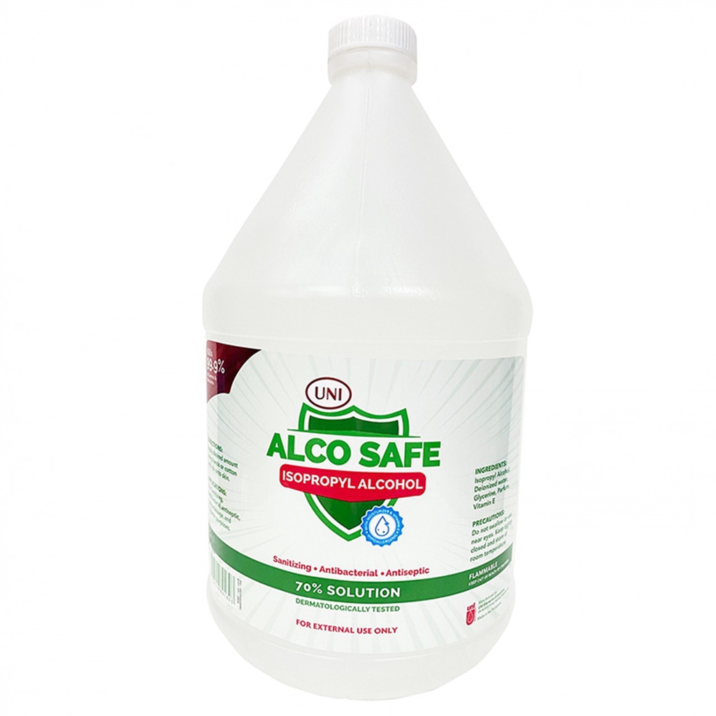Uni Alco Safe 70 Alcohol Isopropyl 3.2 Liter Shopee Philippines