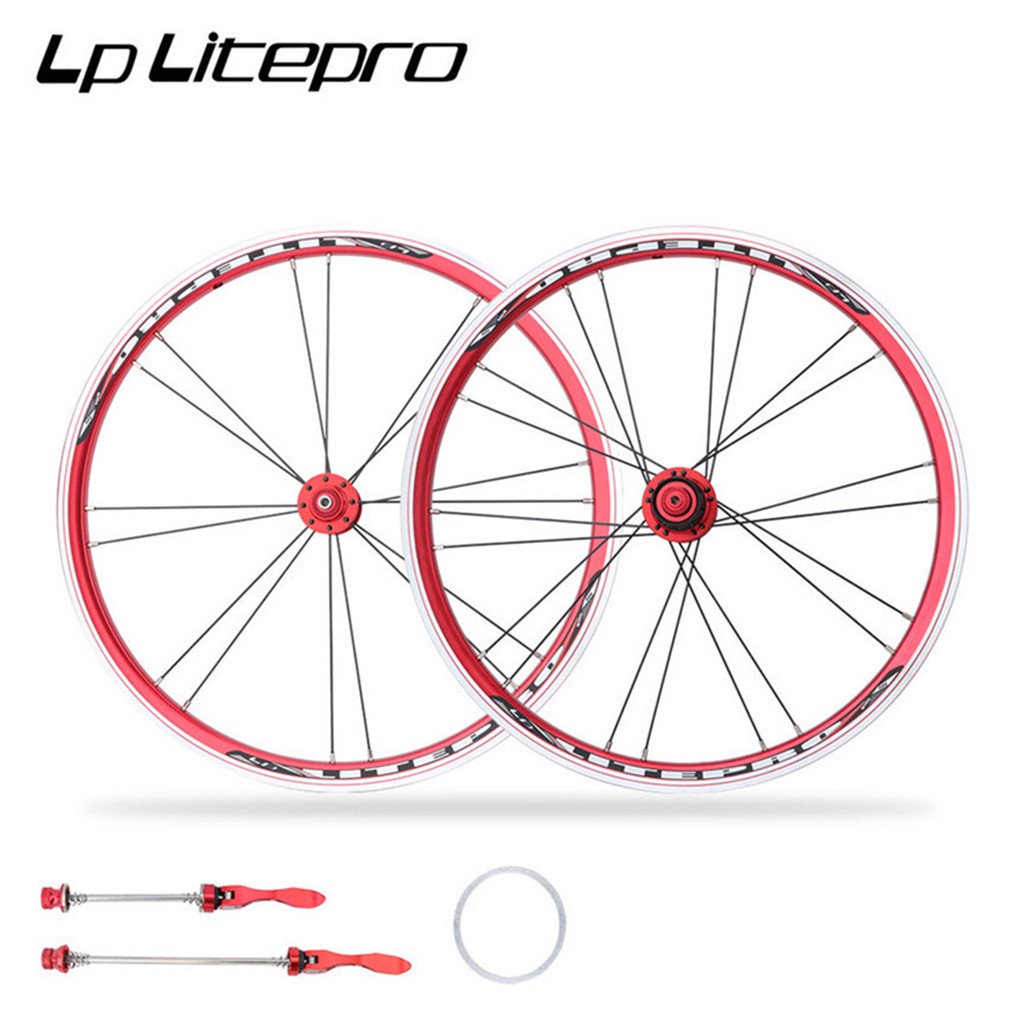 Lp Litepro Wheelset Quick Release Disc V Brake Inch Speed Folding Bike Wheels