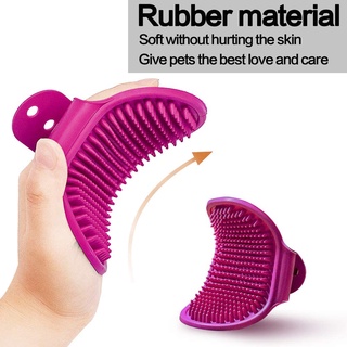 Dog New Grooming Pet Shampoo Brush | Soothing Massage Rubber Bristles Comb for Dogs & Cats Washing #4