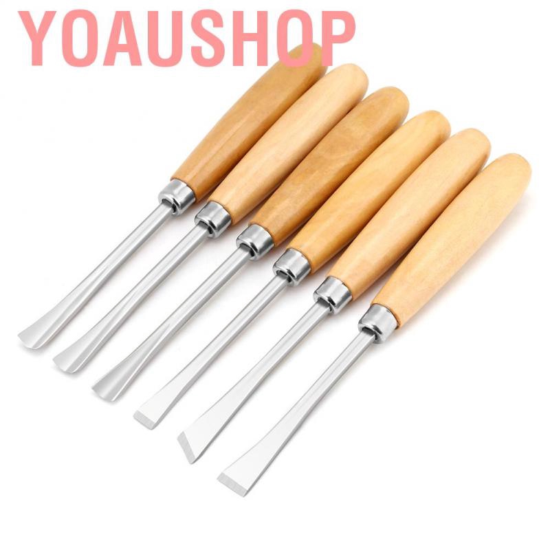 Yoaushop 6pcs Professional Wood Carving Hand Chisels Set 