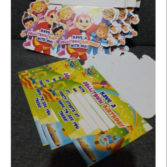 Jollibee Birthday Card Invitation | Shopee Philippines