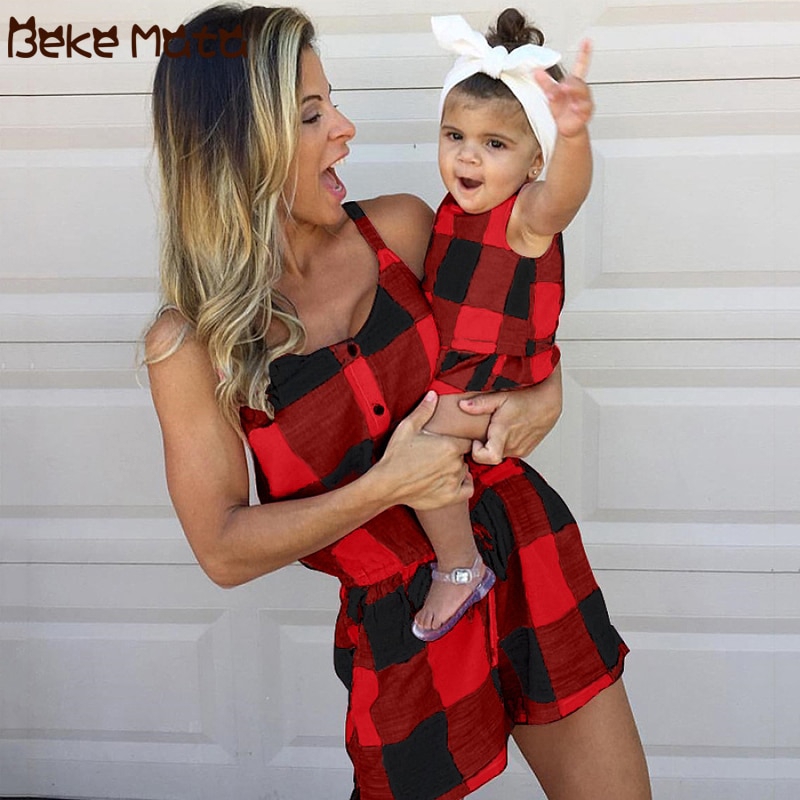 mom and daughter matching jumpsuit