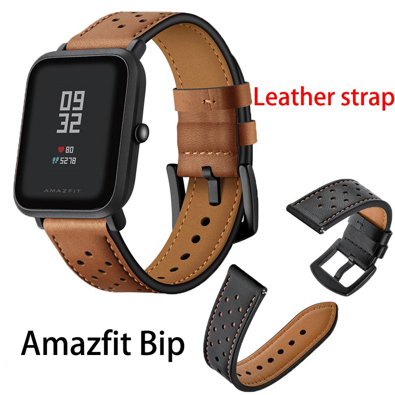 xiaomi amazfit bip leather strap