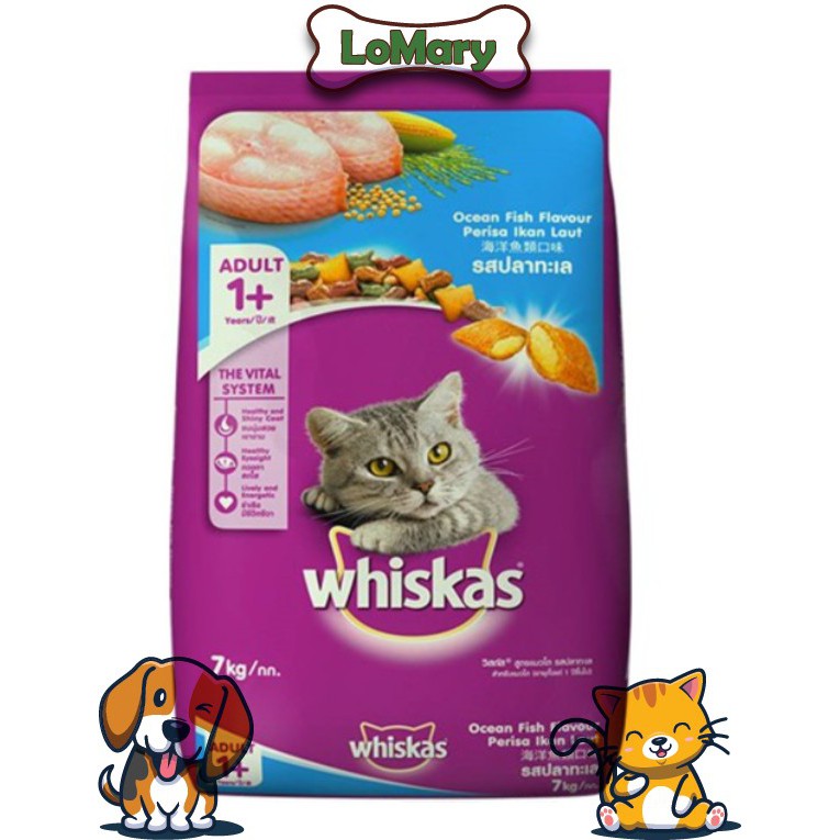 1 Sack Whiskas Dry Food Ocean Fish Flavor (7kg) Shopee Philippines