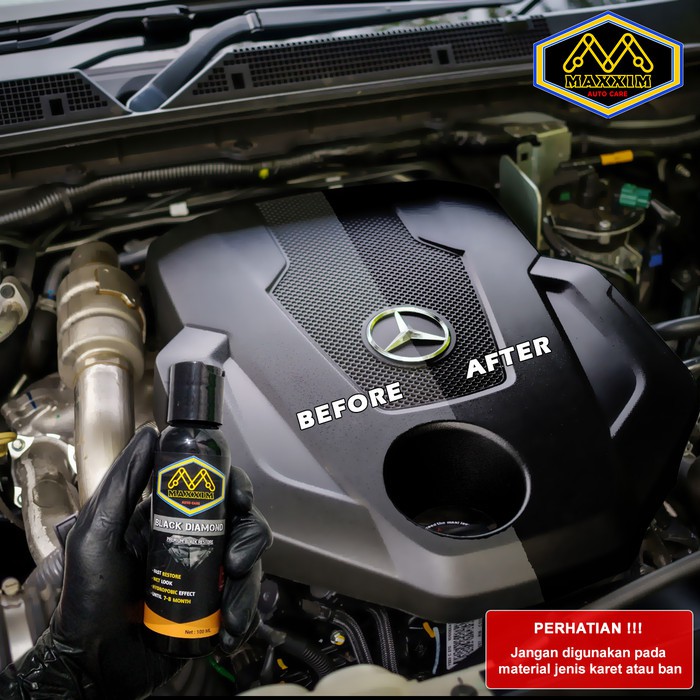 Blackener Plastic Trim Dashboard Body Motorcycle Car Maxxim Black