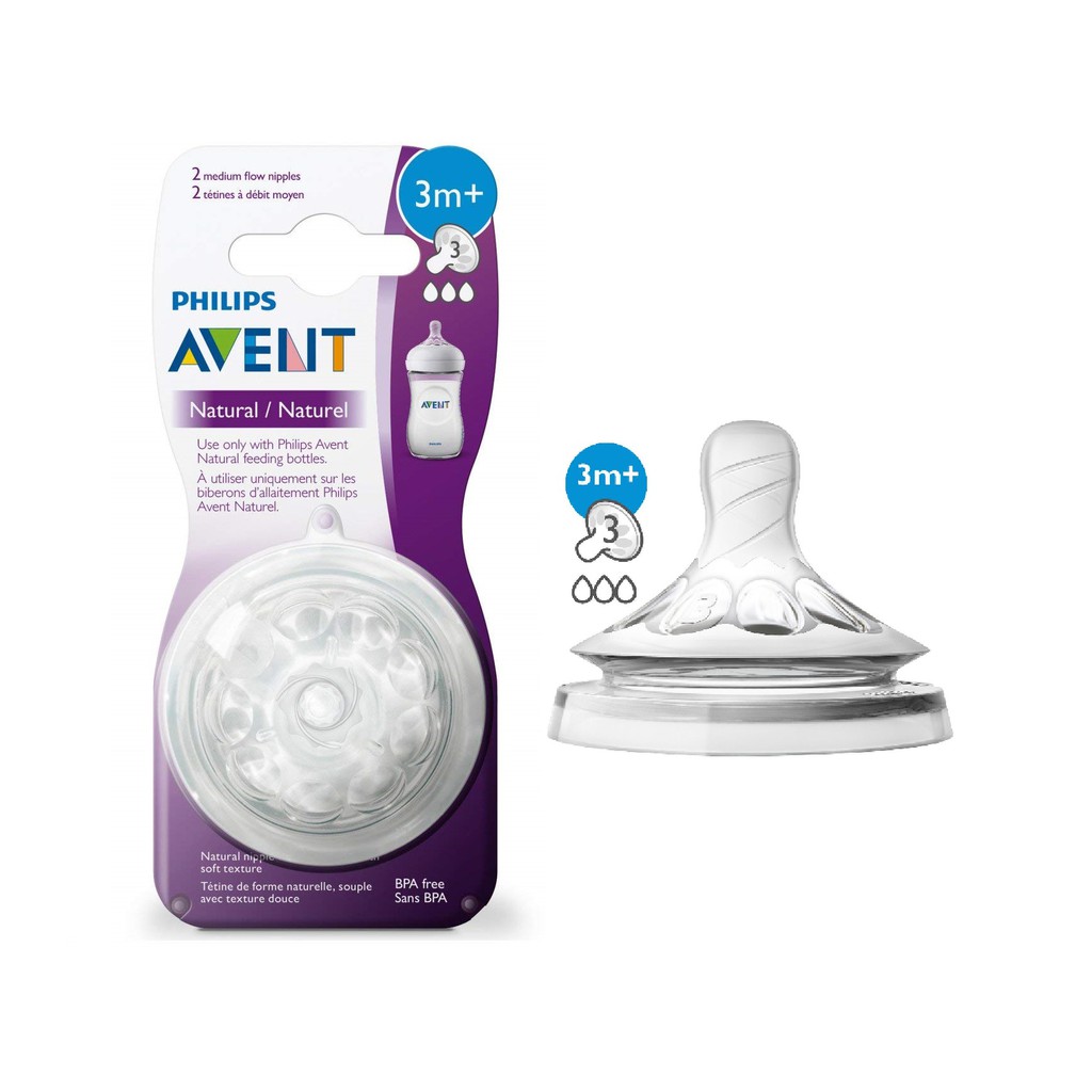 philips avent natural slow flow nipple