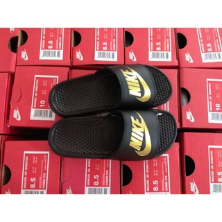 nike slides with zipper pouch