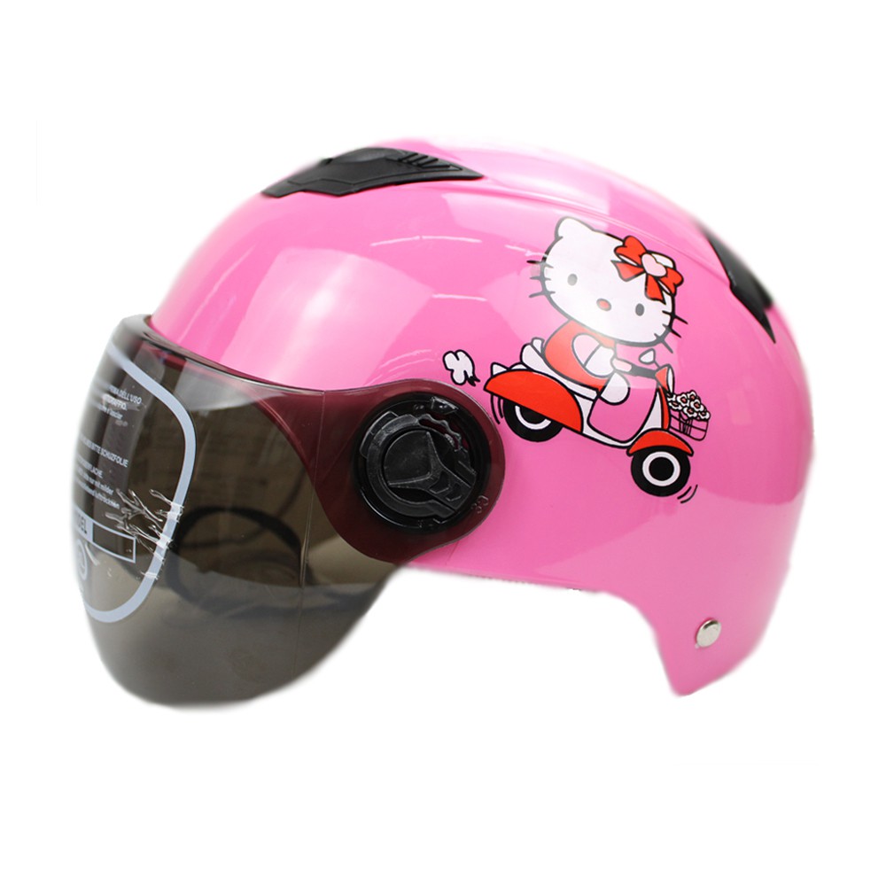 HELLO KITTY motorcycle half face helmet for kids motor bike helmets motors cod | Shopee Philippines
