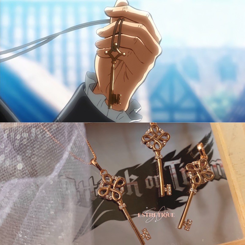 Attack On Titan Basement Key Survey Corps Military Police Inspired Necklace | So Esthetique
