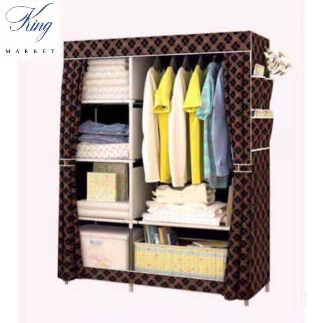 KM105 Fashion Multifunction Cloth Wardrobe Storage Shopee