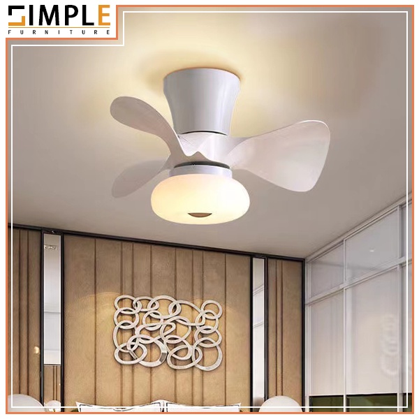 COD 24 Inch DC Ceiling Fan Mini Electric Fan Kids Room Ceiling Fan ...