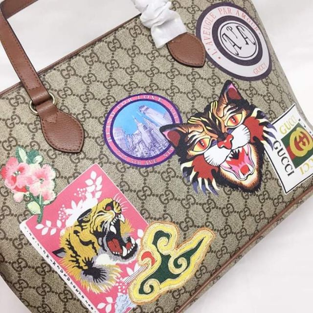 gucci bag with patches