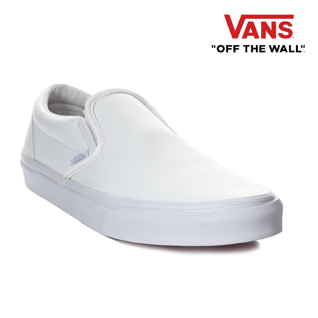 vans classic slip on off white