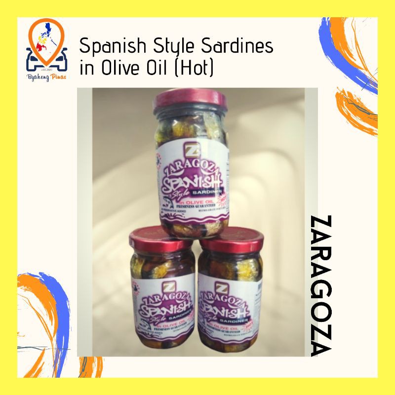 Zaragoza Spanish Style Sardines in Olive Oil (Hot) Shopee Philippines