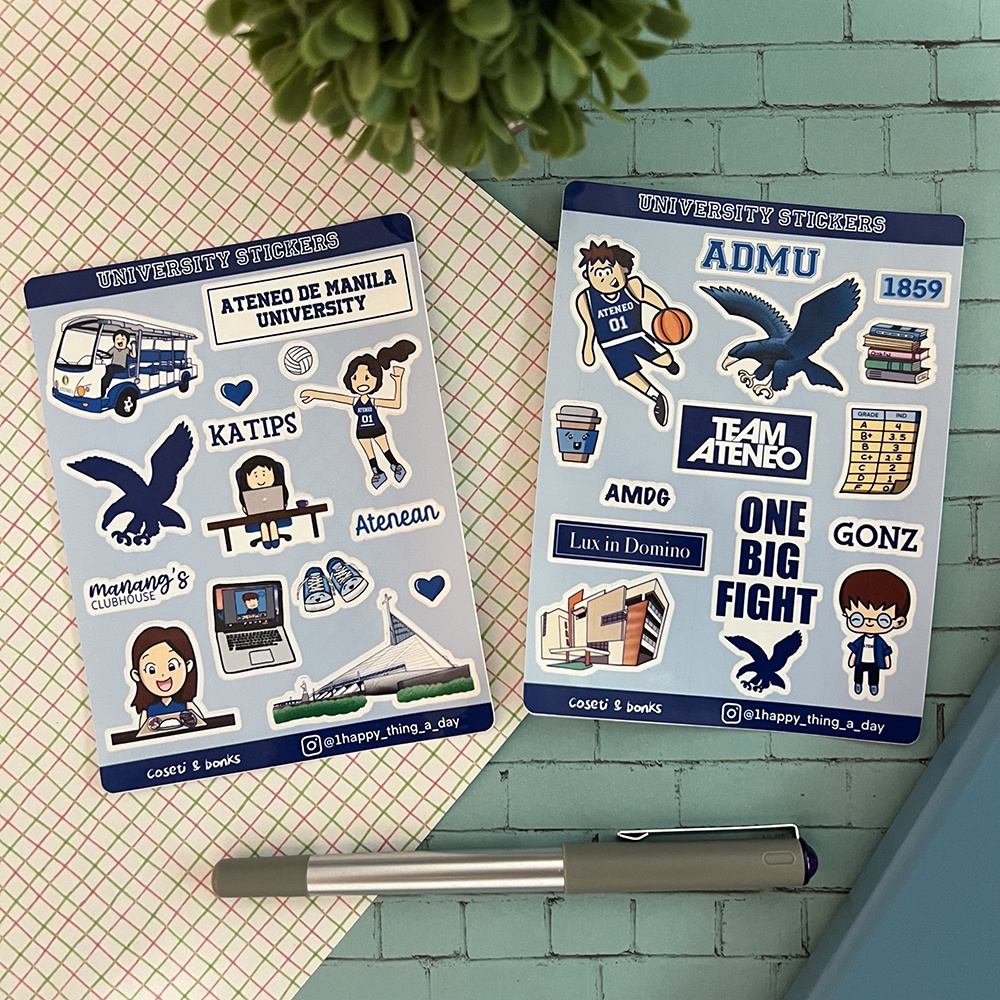 Ateneo de Manila University Stickers [Waterresistant, Glossy] Shopee