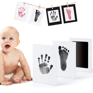 Safe Non-toxic Baby Footprints Handprint No Touch Skin Inkless Ink Pads Kits for 0-6 Months Newborn Pet Dog Prints Souvenir #1