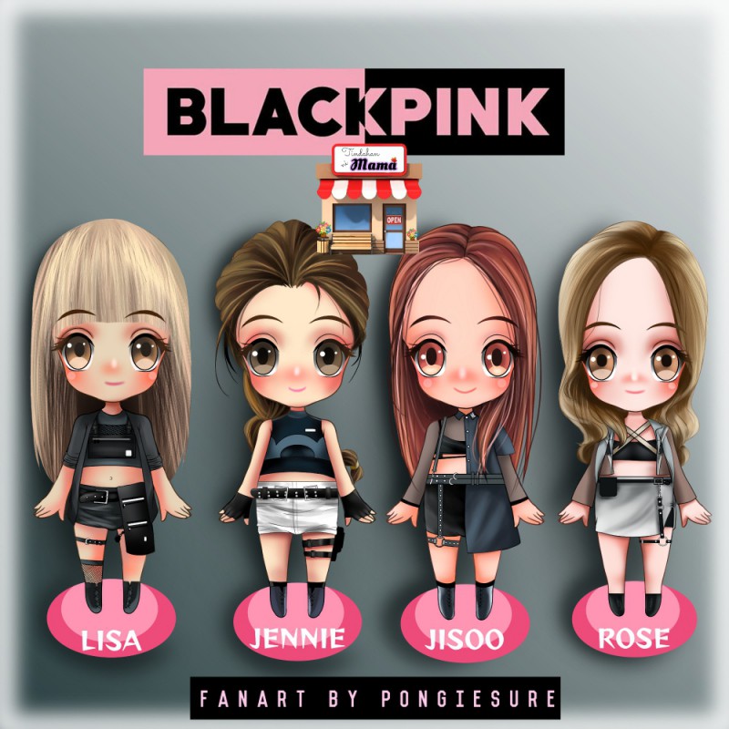 Blackpink Chibi Fanart - blackpink reborn 2020