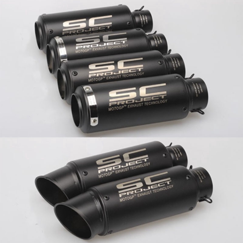 51mm 61mm SC Exhaust Mufflers Pipe Motorcycle Exhaust Pipe Shopee