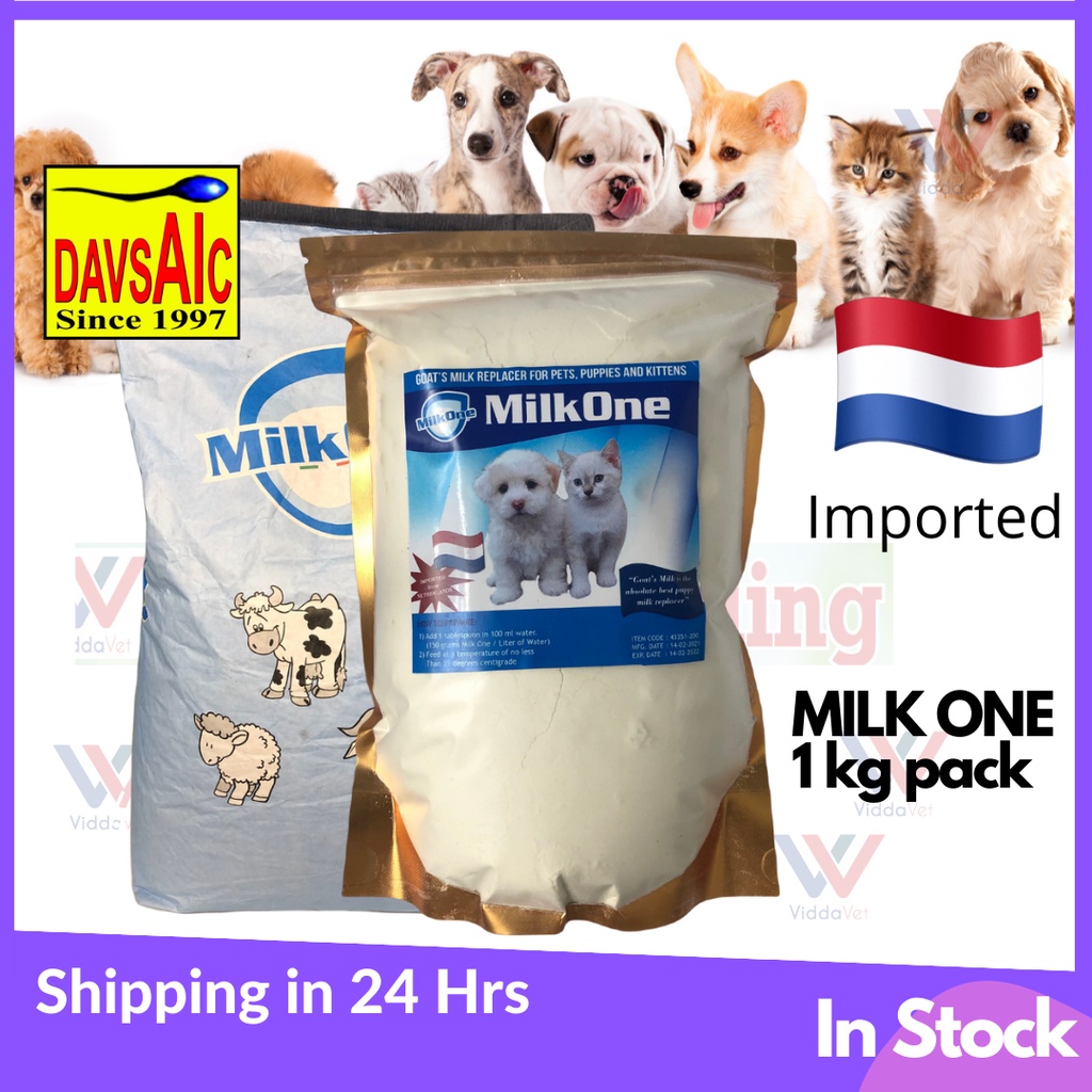 One kg MILK ONE Goat's Milk Replacer for Dogs Cats Pets Rabbits Puppies