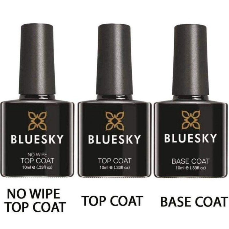 Bluesky Top Coat No Wipe 15ML and Base Coat Shopee Philippines