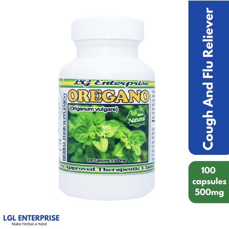 Oregano Herbal Capsules Cough and Cold Reliever Bronchitis Herbal