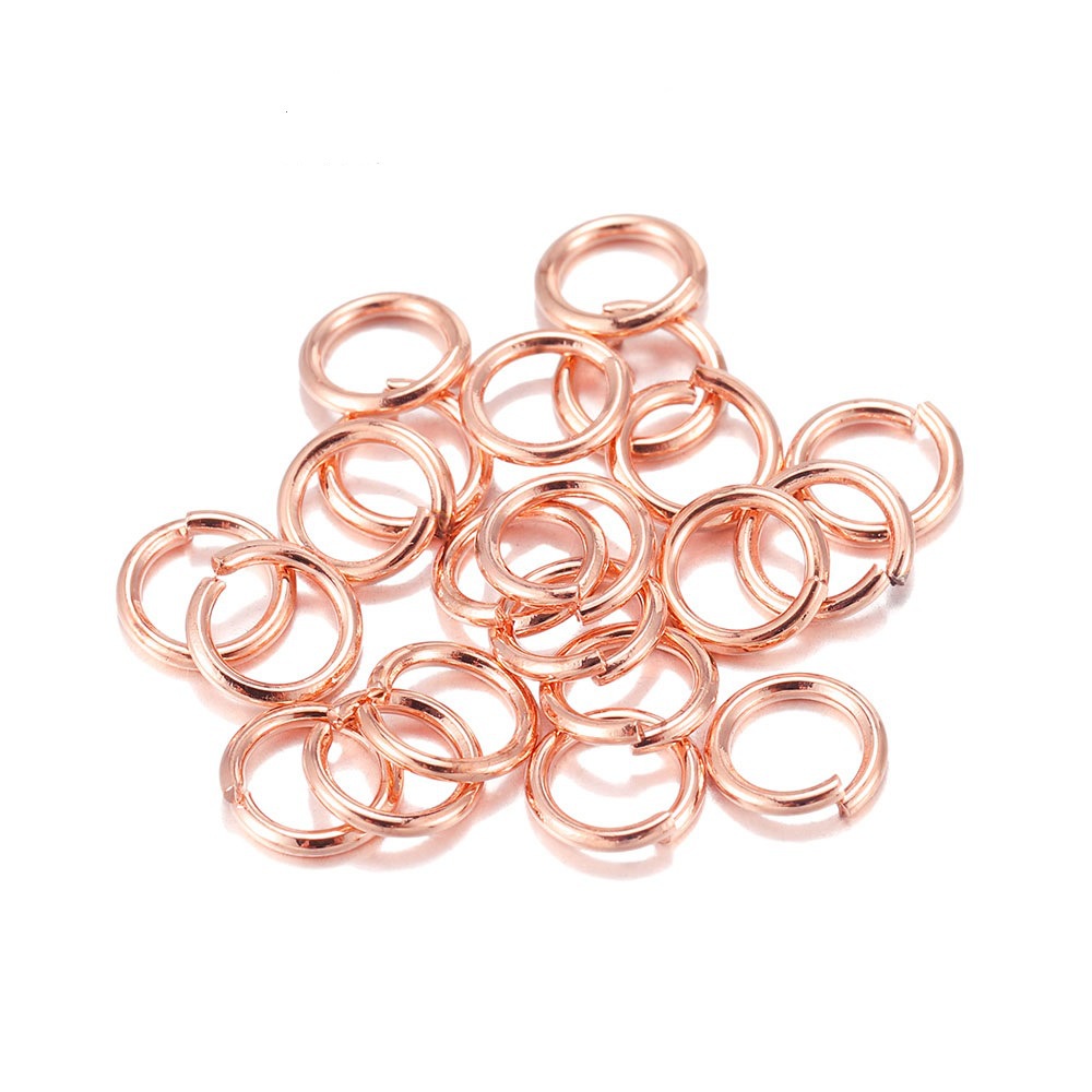 MoGist 6mm Color Mixed Jump Ring Connecting Ring Opening Ring DIY Handmade Jewelry Necklace Bracelet Ring Jewelry Style-5 
