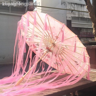 Oil Paper Umbrella Female Ancient Style Dance Catwalk Performance Costume Hanfu Flower Flow Rainproof Sunscre