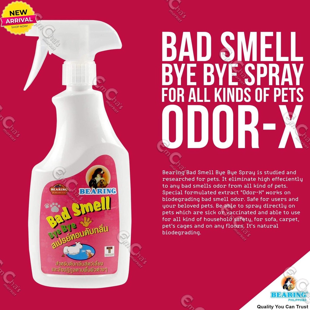 Bearing Bad Smell Bye Bye Spray 600ml for Dogs (agr) Dog Odor Removerpet powder #1