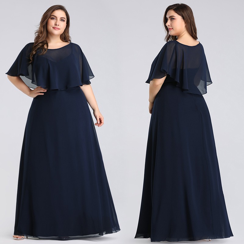 plus size navy evening gowns