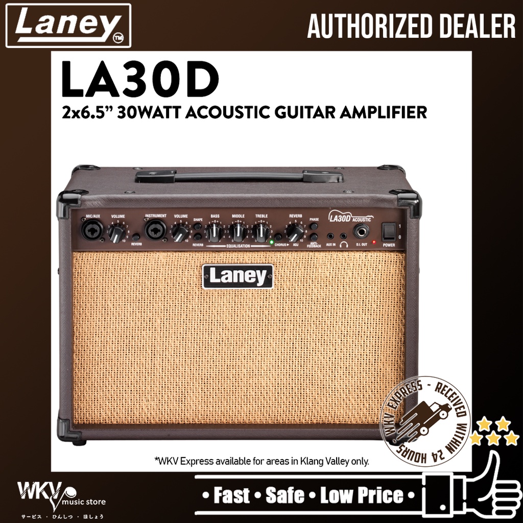 Laney LA30D 2x6.5" 30Watt Acoustic Guitar Combo Amplifier (LA30D