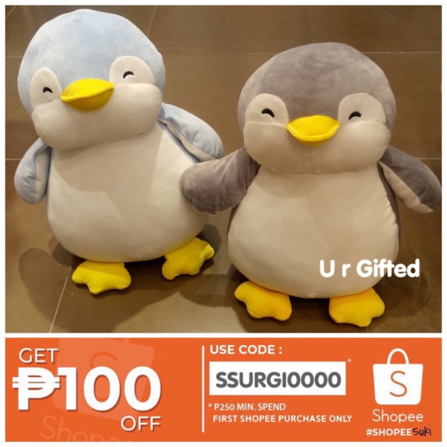 Penguin Plush Stuffed Toy Miniso 