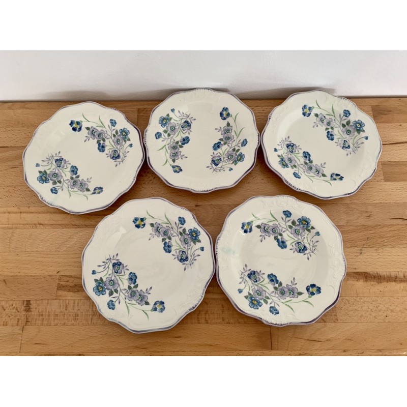 floral cake plates