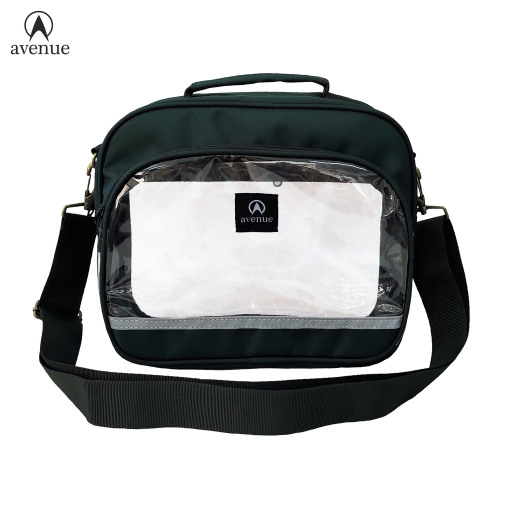 Avenue 523 Transparent PVC Clear Travel Shoulder Bag Thick Plastic Bag