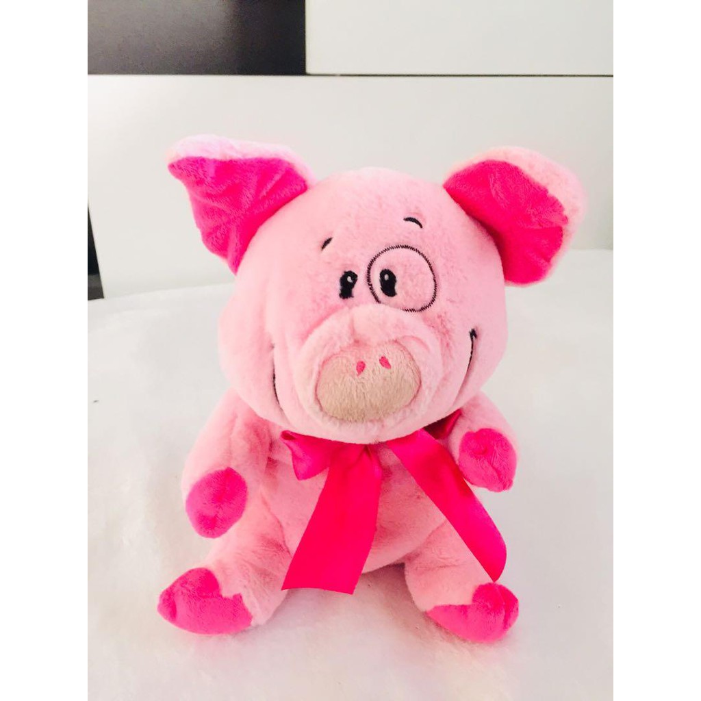 pig stuffed toy blue magic