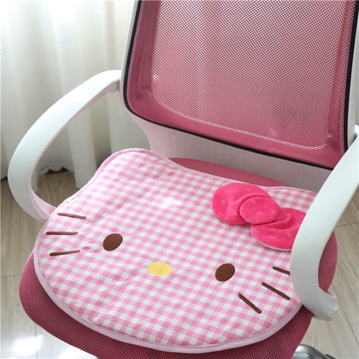 Cartoon Hello Kitty Pink Princess Girl Heart Linen Cushion Back Pillow  Waist Pillow Computer Chair Car Chair | Shopee Philippines