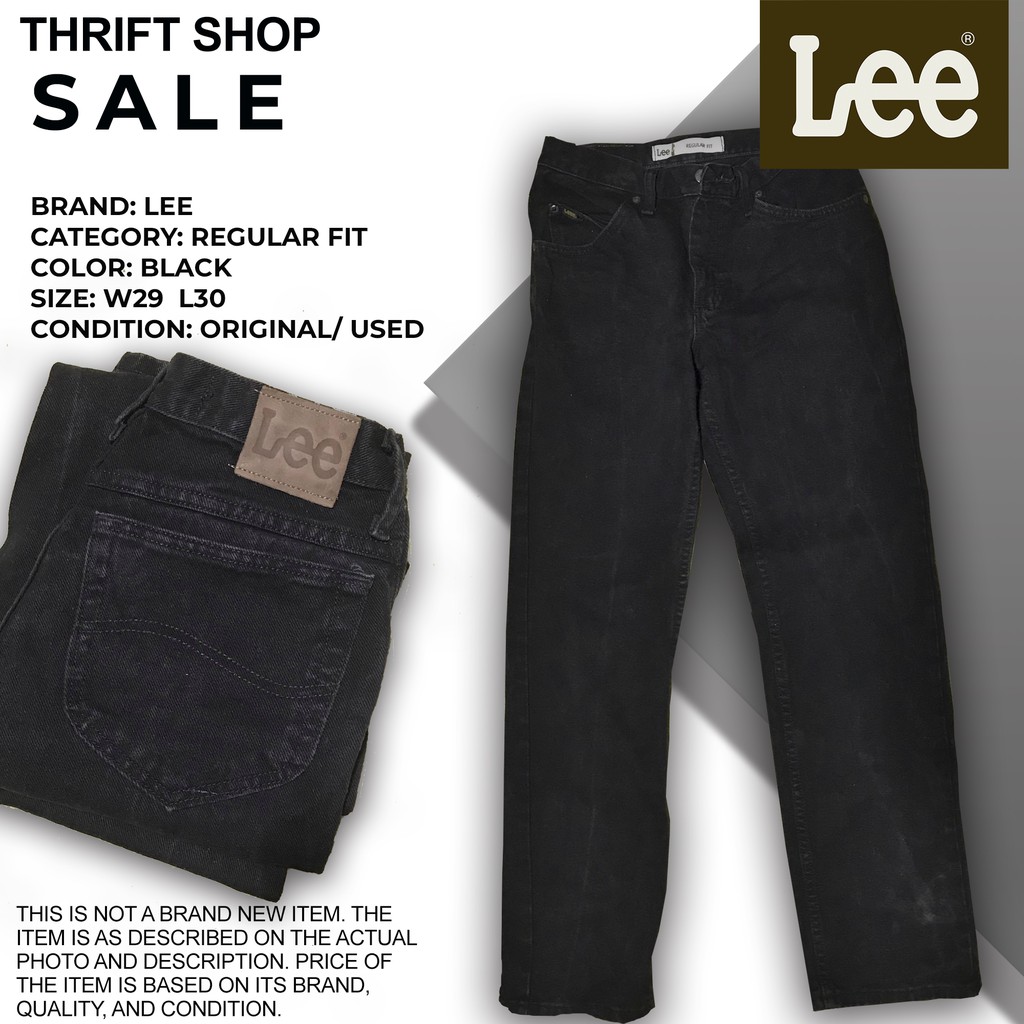 lee black jeans mens