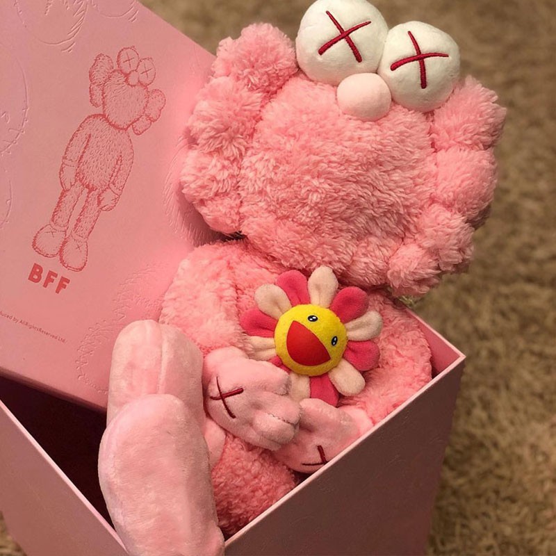 kaws doll pink