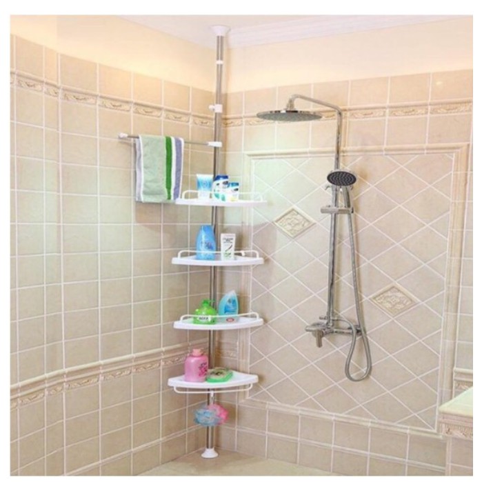 Adjustable Bathroom Multi Corner Shelf Shower Organizer Shopee