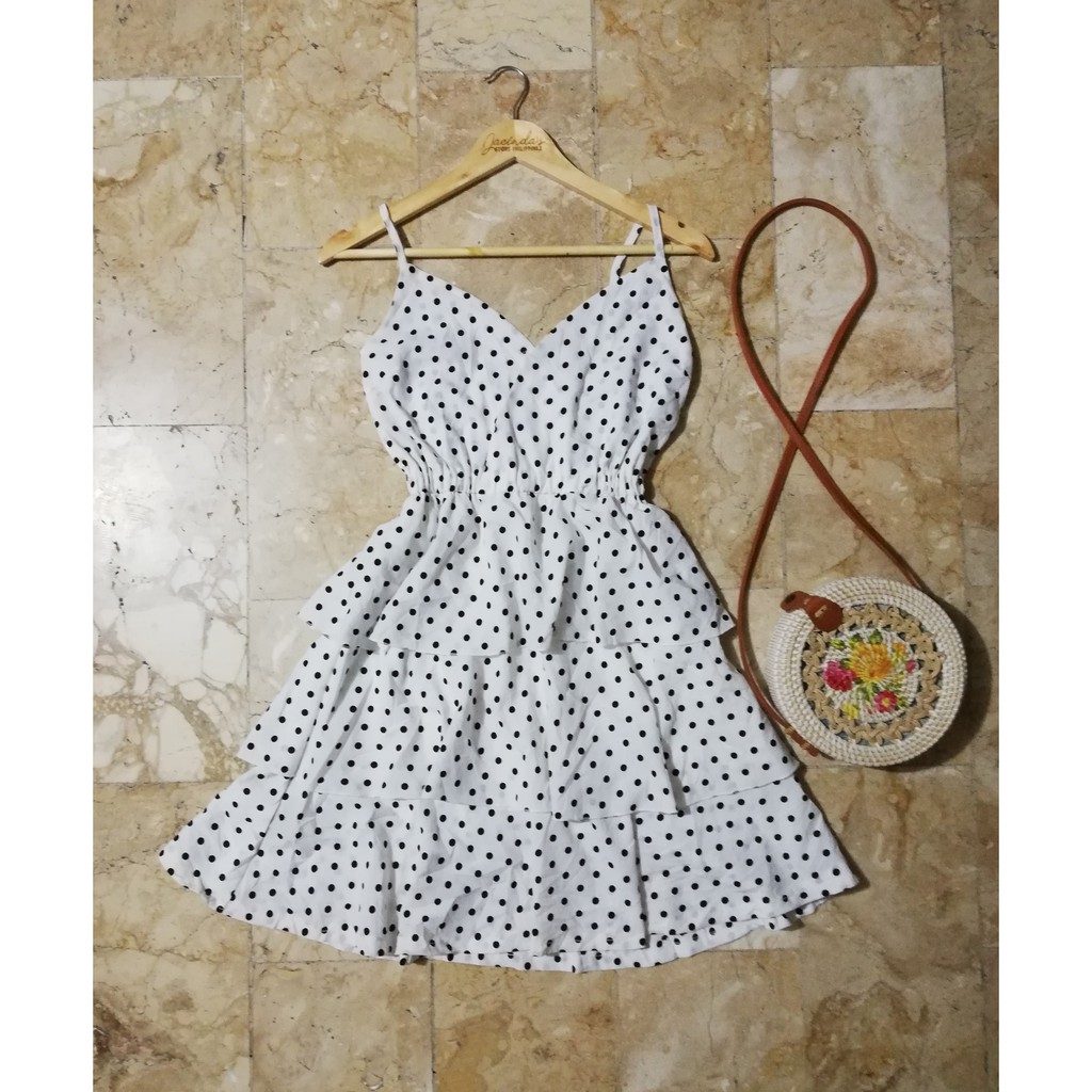80s polka dot dress