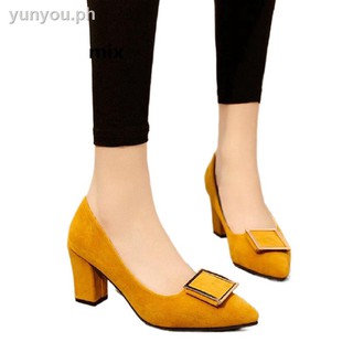 yellow comfort shoes