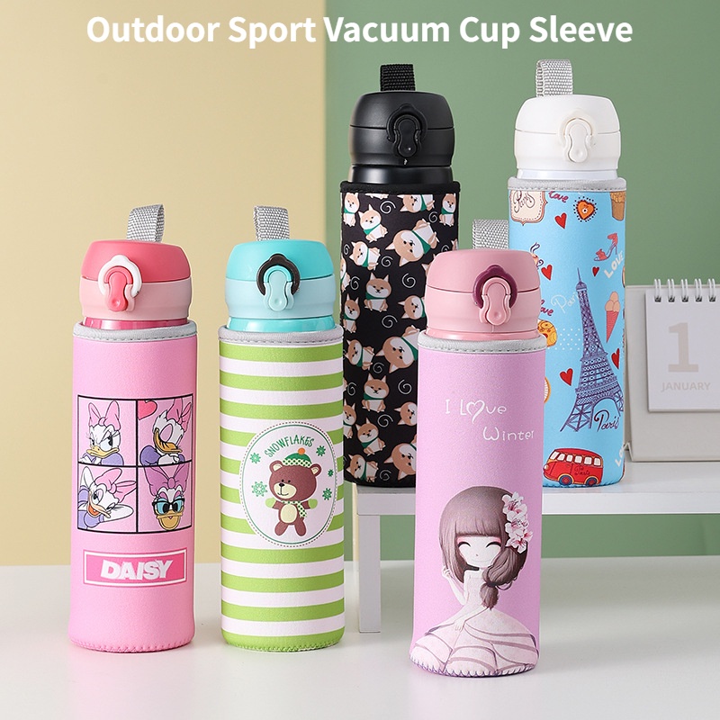 SUGAW Water Bottle Bags Tumbler Case Holder Bag Portable Cup Sleeve Cute Cartoon Water Bottles
