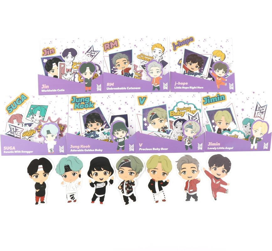 Kpop Bts Sticker Tinytan Cartoon Removable Stickers Bang Bang Con V Jungkook Jimin Shopee Philippines