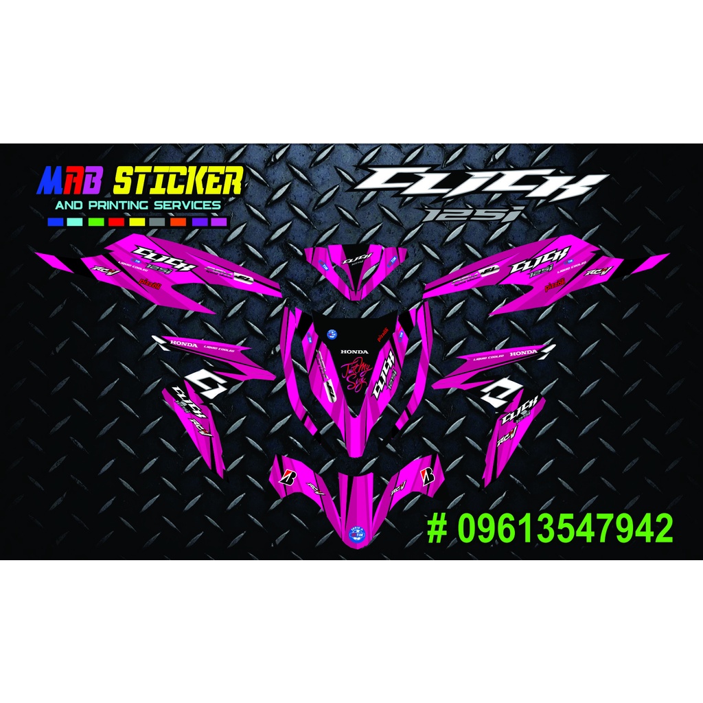 honda click 125 decals Shopee Philippines